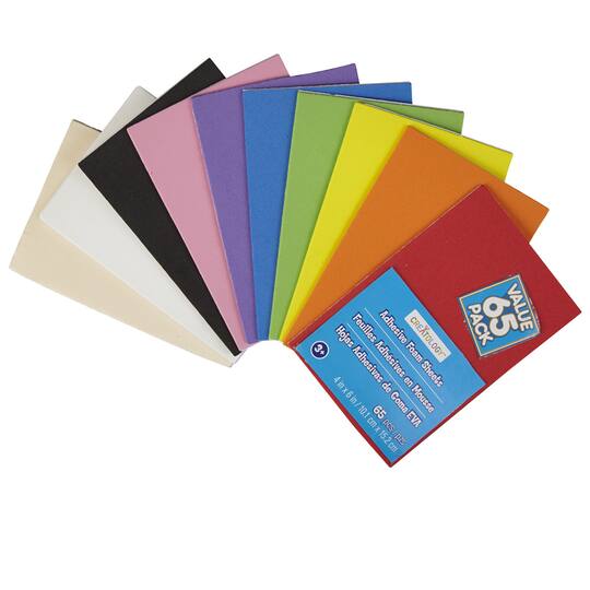 4"" x 6"" Sticky Foam Sheet Value Pack By Creatology®